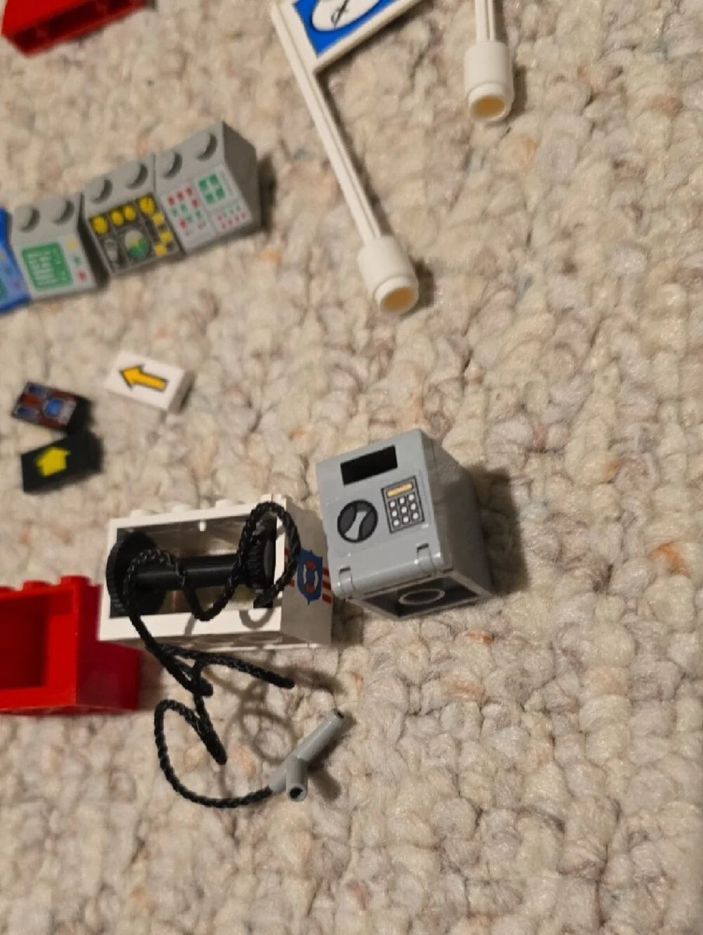 Vintage Lego Various Pieces - Signs, Control Stations, Shells, Flags, etc.